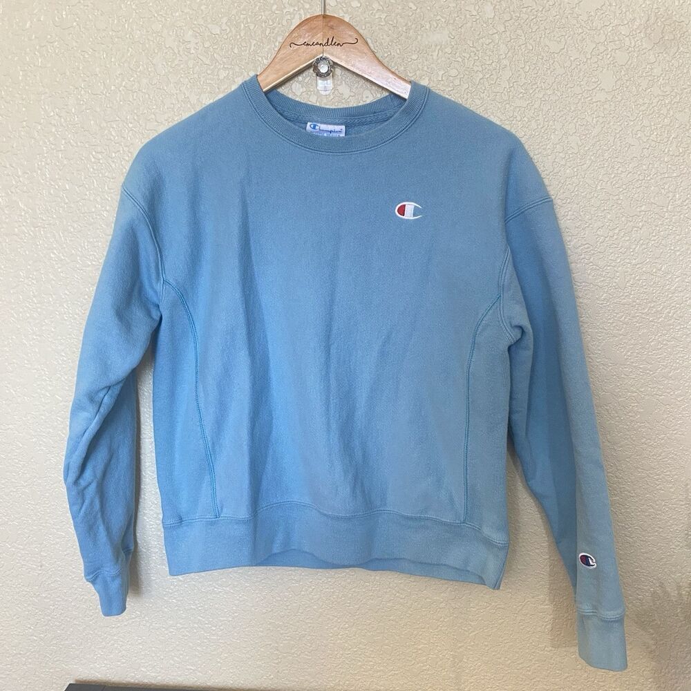 Champion Light Blue Crewneck Sweatshirt